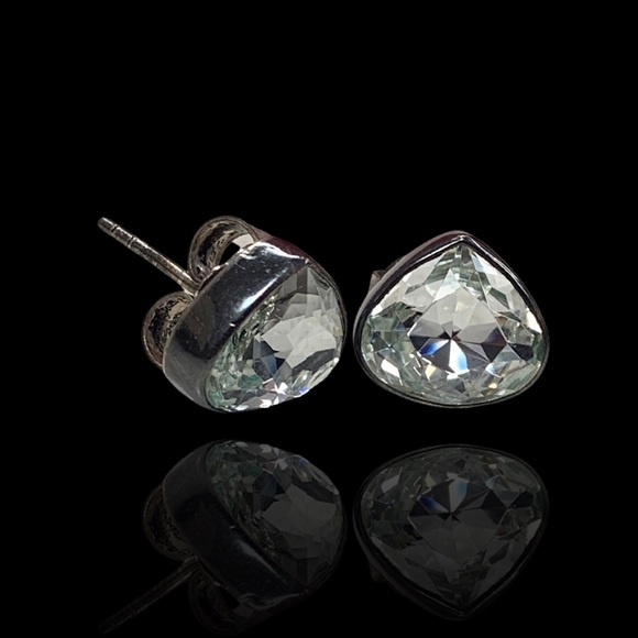 Sterling Silver CZ Studs - Picture 2 of 4